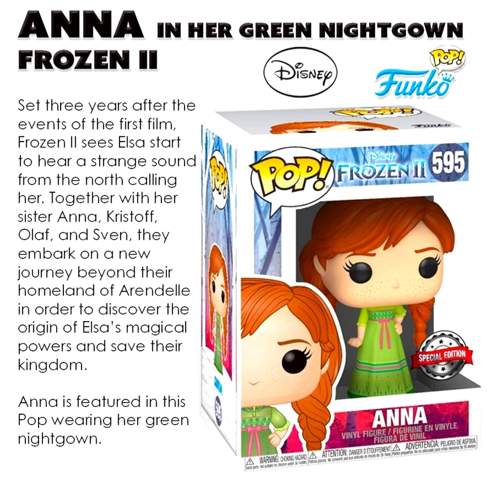 Funko Pop ANNA in her Green Nightgown FROZEN II NEW